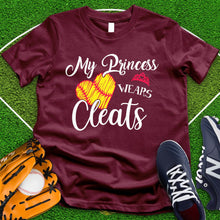 Load image into Gallery viewer, My Princess Wears Cleats Tee
