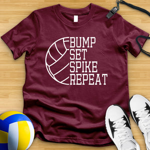 Bump Set Spike Repeat Tee