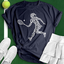 Load image into Gallery viewer, Tennis Player Typography Tee
