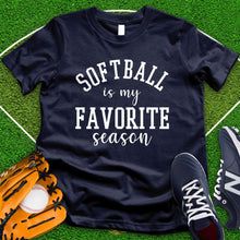 Load image into Gallery viewer, Softball Is My Favorite Season Tee
