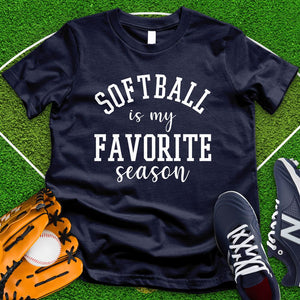 Softball Is My Favorite Season Tee