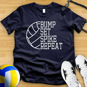 Bump Set Spike Repeat Tee