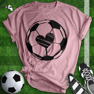 Soccer Ball Heart Tee