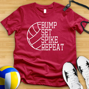 Bump Set Spike Repeat Tee