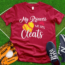 Load image into Gallery viewer, My Princess Wears Cleats Tee
