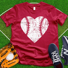 Load image into Gallery viewer, Softball Faded Heart Tee
