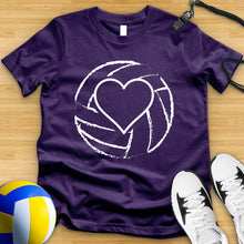 Load image into Gallery viewer, Volleyball Heart Tee
