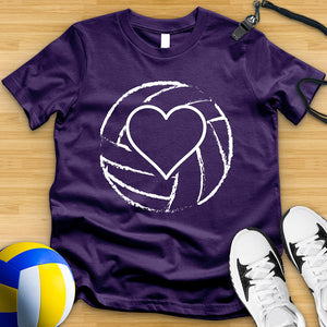 Volleyball Heart Tee