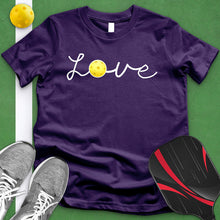 Load image into Gallery viewer, Cursive Love Pickleball Tee
