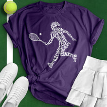 Load image into Gallery viewer, Tennis Player Typography Tee
