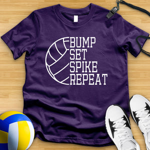 Bump Set Spike Repeat Tee