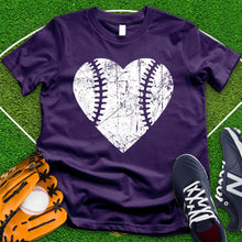 Load image into Gallery viewer, Softball Faded Heart Tee
