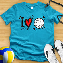 Load image into Gallery viewer, I Love Volleyball Tee
