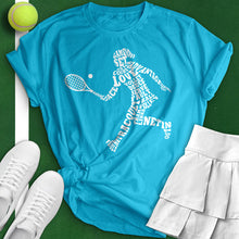 Load image into Gallery viewer, Tennis Player Typography Tee
