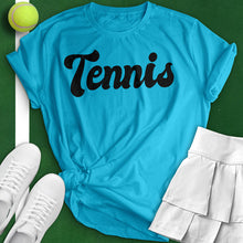 Load image into Gallery viewer, Women&#39;s Tennis Tee lifestyle image  Turquoise
